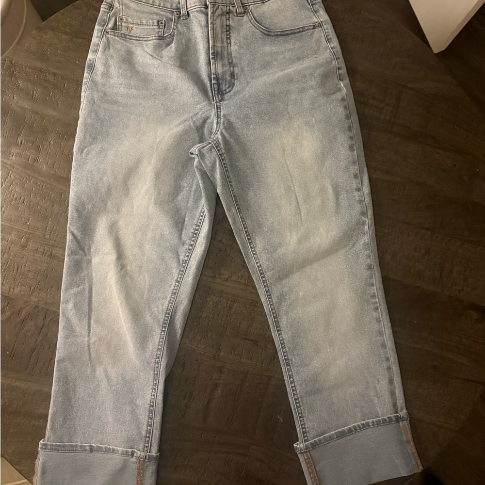 Frye Women's Light Blue Cuffed Jeans